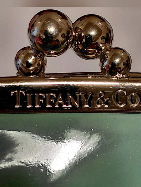 Tiffany & Co. Patent Leather Kiss Lock Coin Purse In Tiffany Blue - Picture 2 of 9